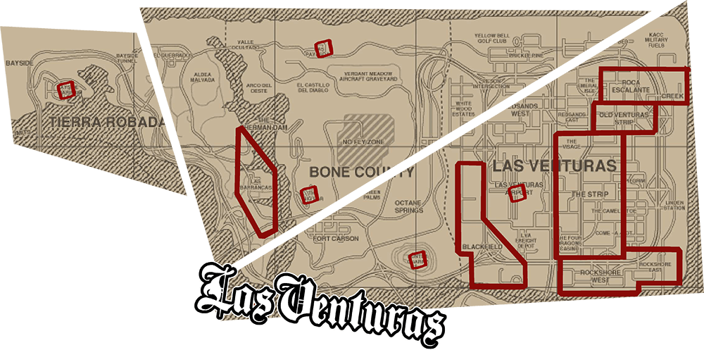 Las Venturas map
